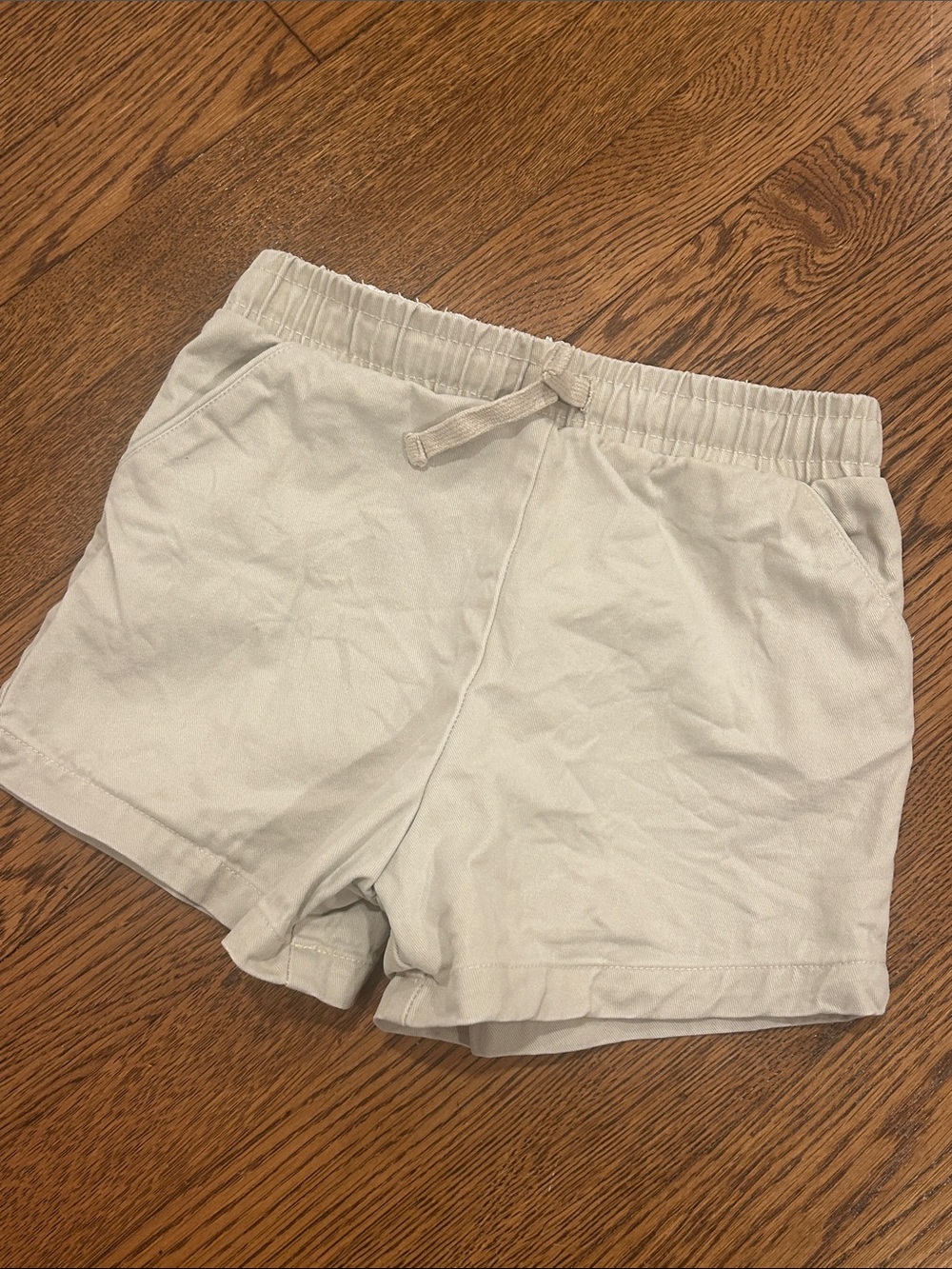 Cadets Light Khaki Drawstring Cotton Shorts